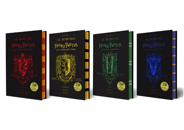 Bìa Harry Potter long lanh với 4 phiên bản cho từng Nhà trong Học viện Hogwarts