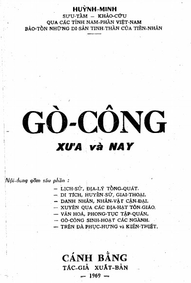 Gò Công: Xưa Và Nay - Huỳnh Minh