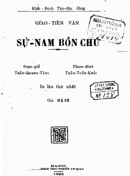 Sử Nam Bốn Chữ - Trần Quang Tặng & Trần Tuấn Khải