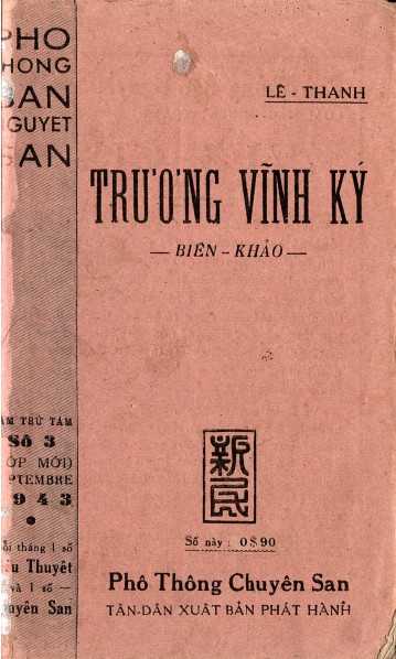 Trương Vĩnh Ký Biên Khảo - Lê Thanh